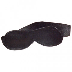 Leather Classic Blindfold with Elastic Strap