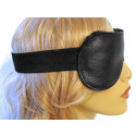 Classic Black Leather Blindfold