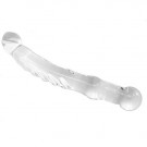 The Ram Rod is an exciting glass dildo with an enlarged penis head, glass veins and a hnadle for maximum control and stimulation.