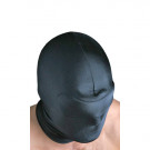 Awesome low cost spandex blindfold hood with built in padded blindfold.