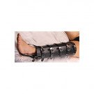 Black Leather Lockable Leg Splints