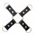 Black Leather D-Ring Hog Tie Clip