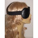 Leather Classic Blindfold with Fleece