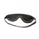 Soft padded eye pieces on our budget leather blindfold.
