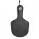 This double sided paddle is a BDSM staple. It features stiff black leather on one side, and a soft black fleece fur on the other side. 